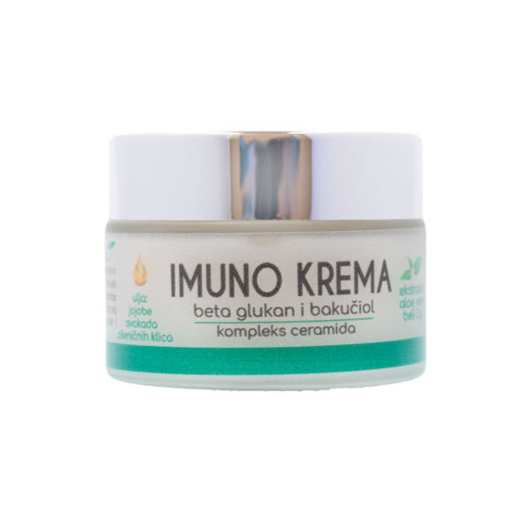 <b>IMUNO KREMA</b><br>Beta glukan, bakučiol & kompleks ceramida
